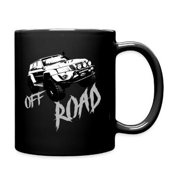 Tout terrain, SUV, Jepp, camion, sport automobile, rallye - Mug uni - noir - Droite