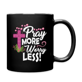 Lustiges Jesus Christen Sprüche Liebe Geschenk - Tasse einfarbig - Schwarz - Rechts