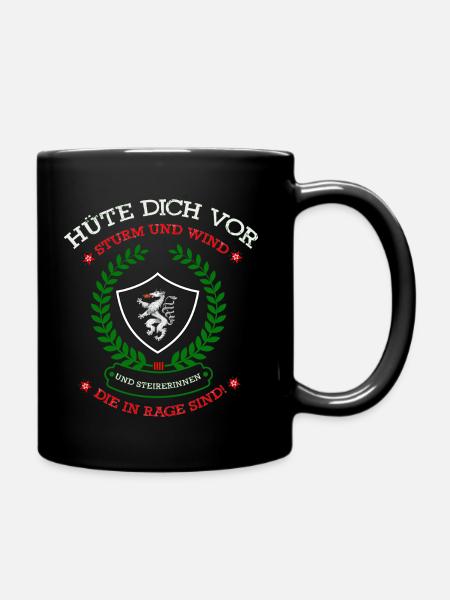 Steiermark - Tasse einfarbig - Schwarz