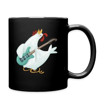 Rock hen - Full Colour Mug - black - Right