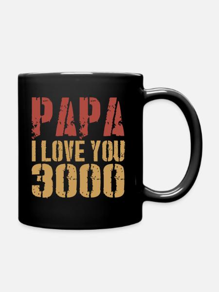 PAPA I LOVE YOU 3000 TIME - Mug uni - noir
