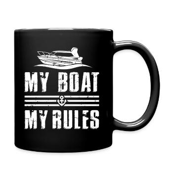 My Boat My Rules - Mug uni - noir - Droite