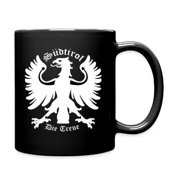 Südtirol die Treue - Tasse einfarbig - Schwarz - Rechts