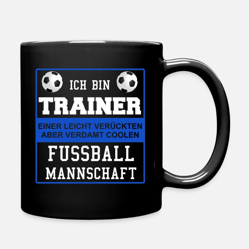 Fussball Fussball Coach Trainer - Tasse einfarbig - Schwarz