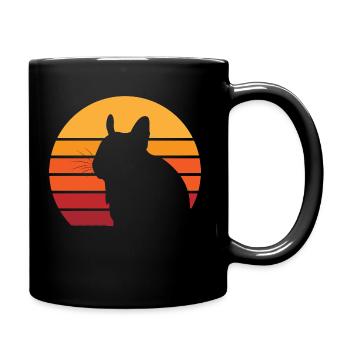 DEGUS | Vintage sun | Retro gift - Full Colour Mug - black - Right