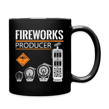 Fireworks Producer Pyro - Tasse einfarbig - Schwarz - Rechts