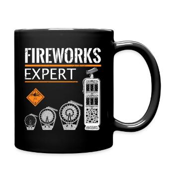 Fireworks Expert Pyro New Year's Eve - Full Colour Mug - black - Right