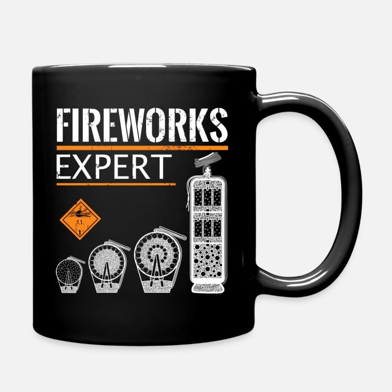 Feux d’artifice Expert Pyro Silvester - Mug uni - noir