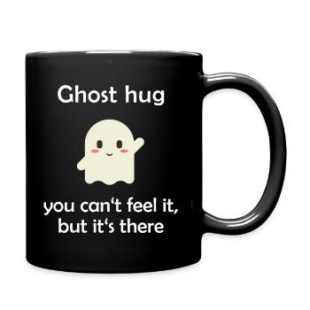 Ghost hug Halloween - Tasse einfarbig - Schwarz - Rechts