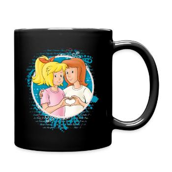 Bibi und Tina Freunde für immer - Tasse einfarbig - Schwarz - Rechts