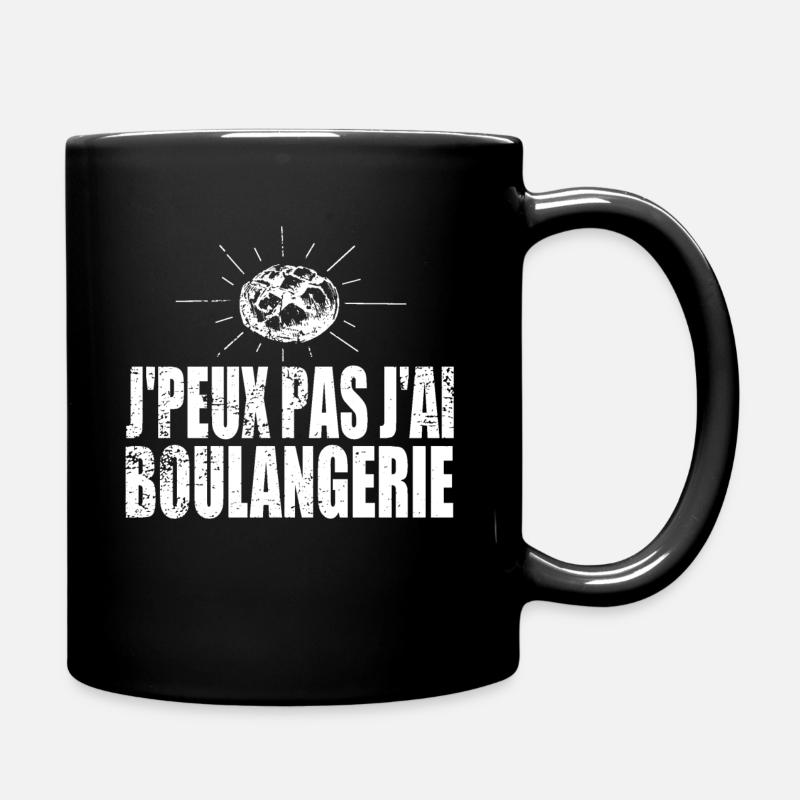 J'peux pas j'ai boulangerie - Mug uni - noir