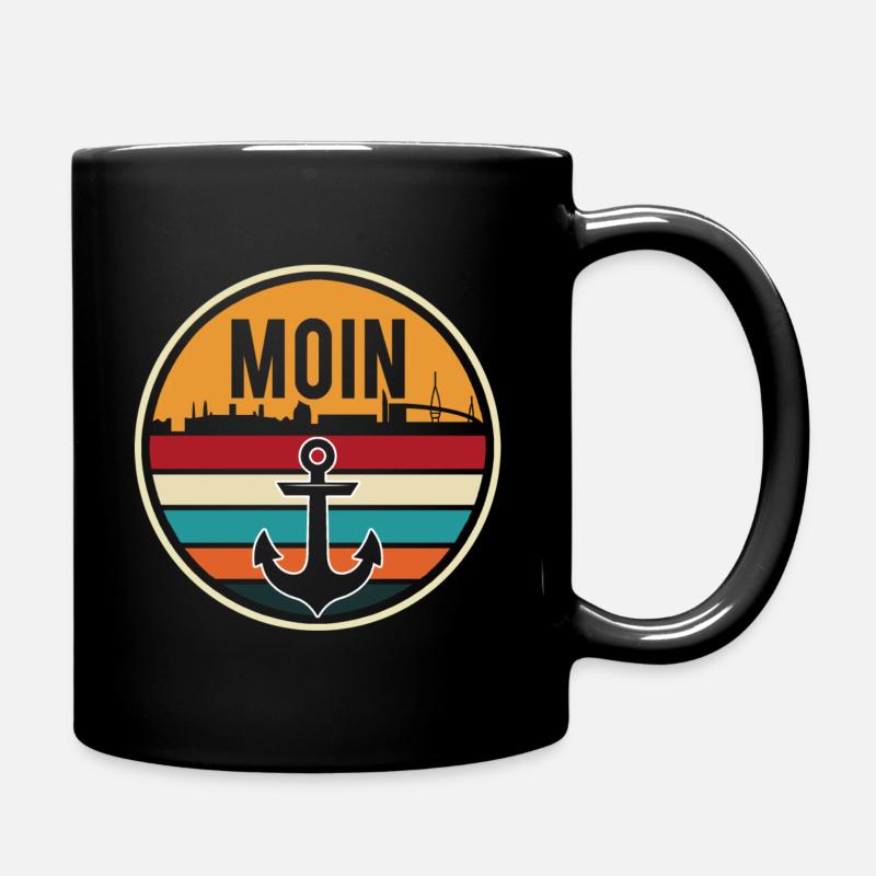 Moin Anker - Tasse einfarbig - Schwarz