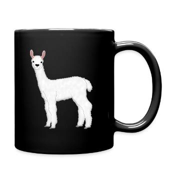 Alpaka 5 - Tasse einfarbig - Schwarz - Rechts