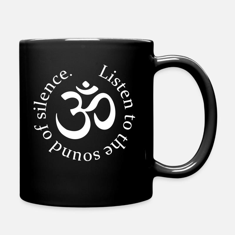 Son original OM + silence = réalité * Sanskrit om - Mug uni - noir