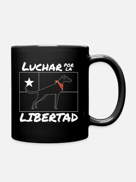 Negro Matapacos Chile - Tasse einfarbig - Schwarz