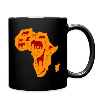 African Safari Africa Serengeti continent wilderness - Full Colour Mug - black - Right