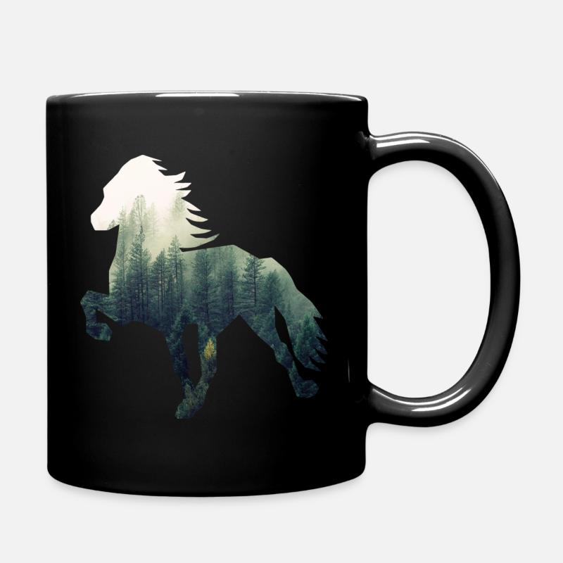 Islandpferd Forest - Mug uni - noir