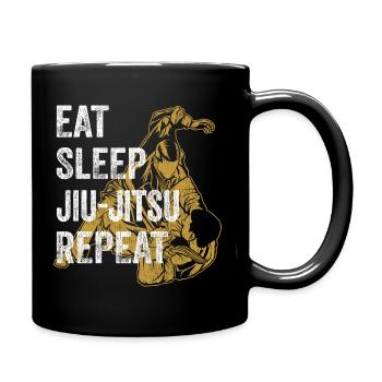 Cadeau de Jiu Jitsu brésilien BJJ Retro Vintage - Mug uni - noir - Droite