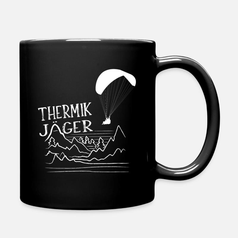 Gleitschirmfliegen Paragliding Geschenk - Tasse einfarbig - Schwarz