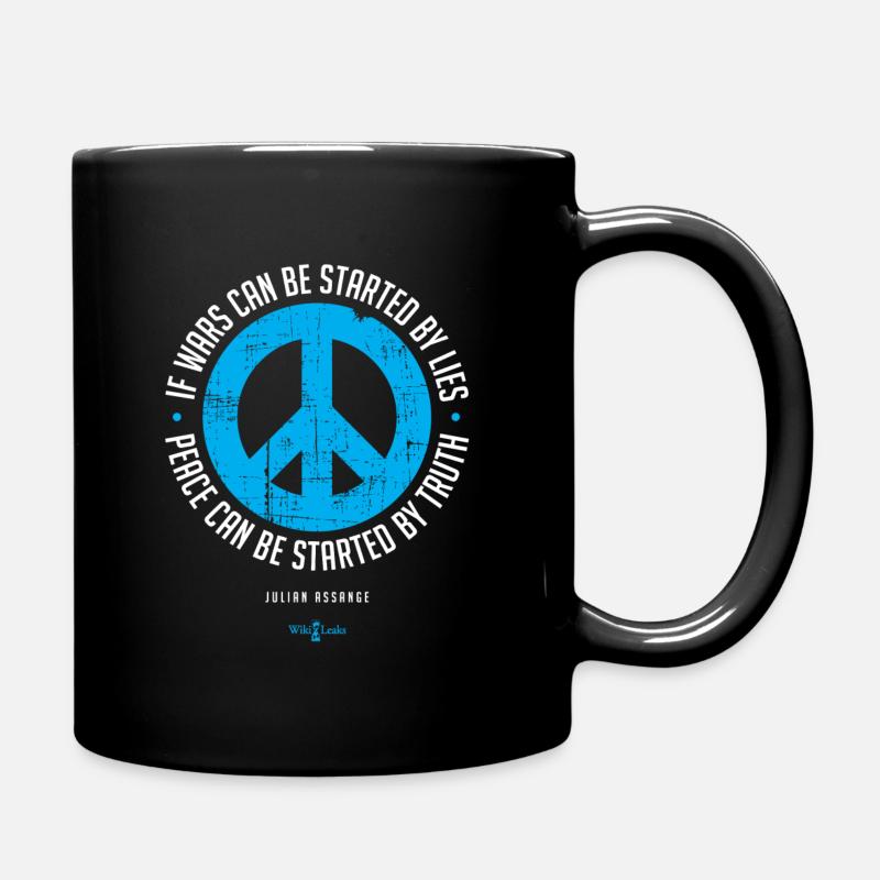 La paix peut être commencée par la vérité - Mug uni - noir