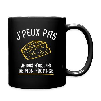 J'peux pas.. Fromage / Fromager / Cadeau Métier - Mug uni - noir - Droite
