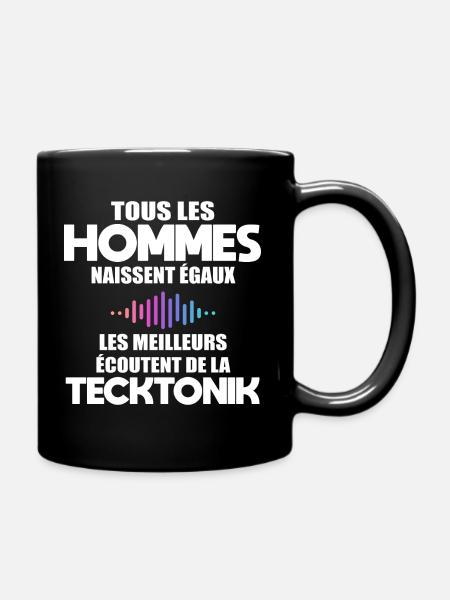 Cadeau humour tecktonik musique style musical - Mug uni - noir