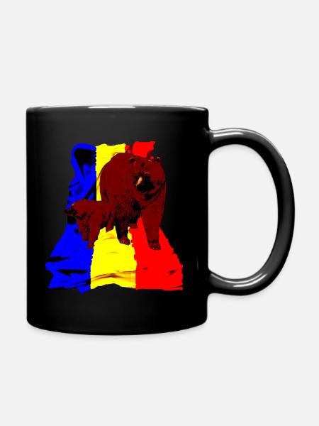 romania - Tasse einfarbig - Schwarz