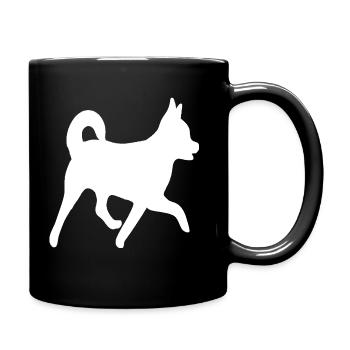 Chien Chihuahua Yorkshire Terrier race mélangée Chorkie - Mug uni - noir - Droite