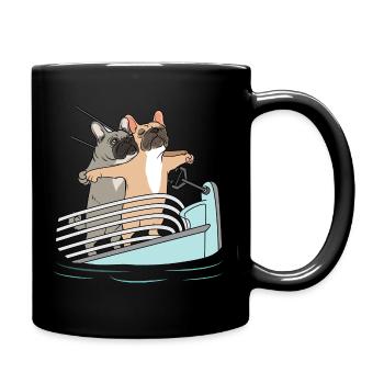 French Bulldog French Bulldog Dog Owner - Full Colour Mug - black - Right