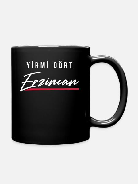 Erzincan 24 Türkei Turkiye Geschenk Urlaub TR Türk - Tasse einfarbig - Schwarz