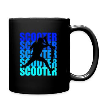 Scooter - Tasse einfarbig - Schwarz - Rechts