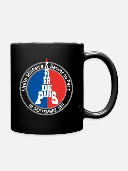 sapeur pompier de paris,cadeau ,citation - Mug uni - noir