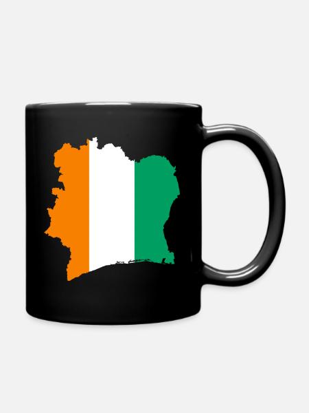 Côte D’Ivoire Côte d’Ivoire Cadeau drapeau pays - Mug uni - noir