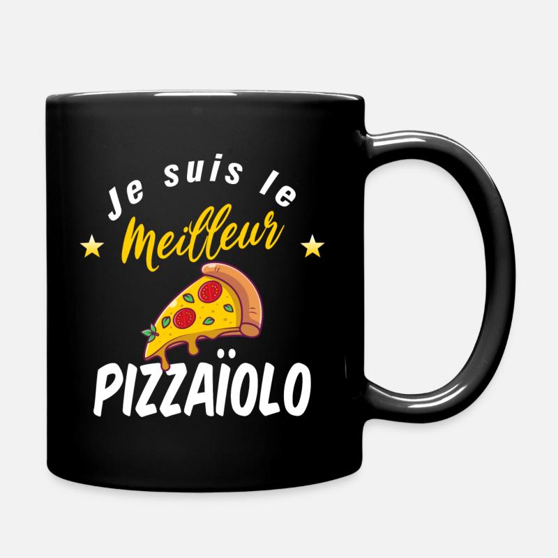 Le meilleur pizzaîolo - fan de pizza - Mug uni - noir