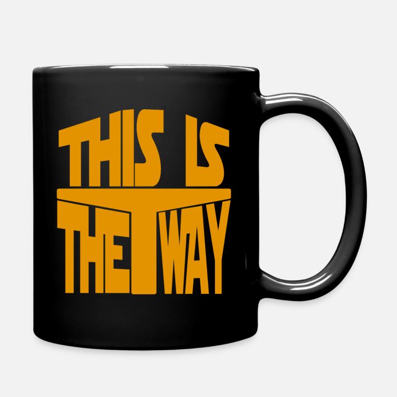 the way science fiction - Tasse einfarbig - Schwarz