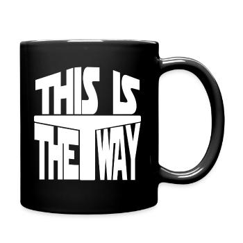 the way bounty hunter science fiction - Full Colour Mug - black - Right