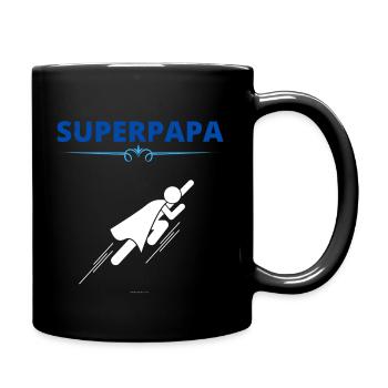 superpapa 2 - Tasse einfarbig - Schwarz - Rechts