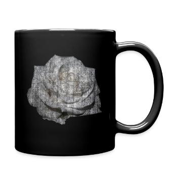 FLEUR Rose Blanche - Mug uni - noir - Droite