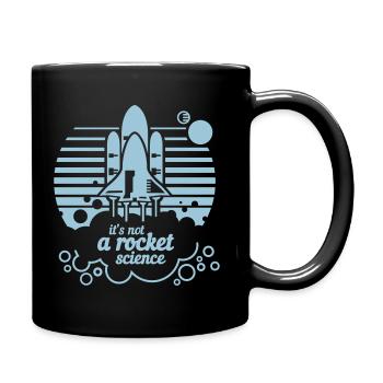 T-shirts with prints - It's not rocket science - Full Colour Mug - black - Right