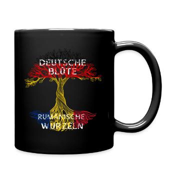 Rumänien Rumäne Herkunft Abstammung Vaterland - Tasse einfarbig - Schwarz - Rechts
