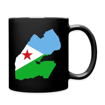 Djibouti flag - Full Colour Mug - black - Right