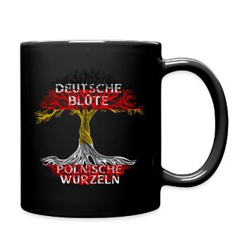 Polnische Abstammung Gene DNA Herkunft Deutschland - Tasse einfarbig - Schwarz - Rechts