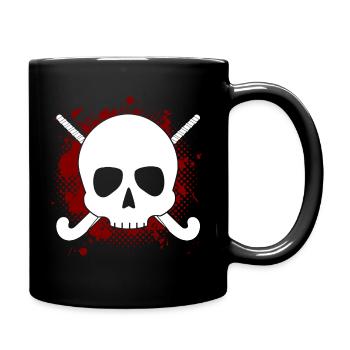 Crâne de hockey sur gazon Cadeau du joueur de hockey sur gazon Ges - Mug uni - noir - Droite