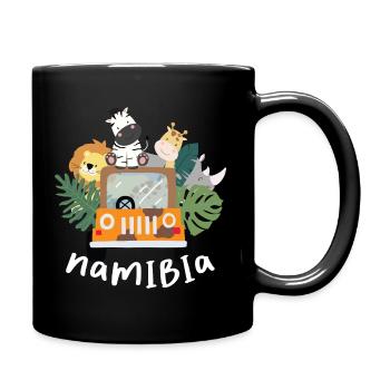 Namibia - Tasse einfarbig - Schwarz - Rechts