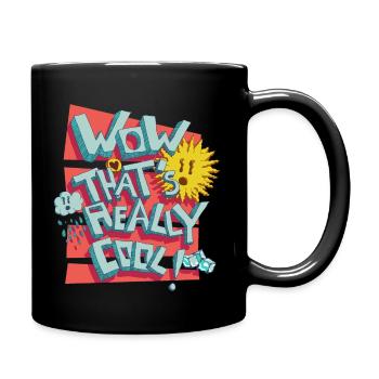 wow that's really cool - Full Colour Mug - black - Right