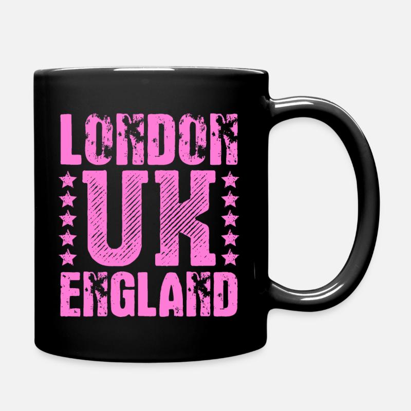 London - Tasse einfarbig - Schwarz