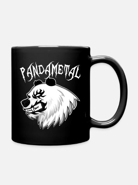 Panda Metal - Mug uni - noir