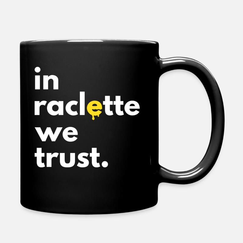 Raclette humor - Full Colour Mug - black