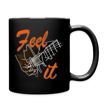 Blues Musik- Fühle es - Tasse einfarbig - Schwarz - Rechts