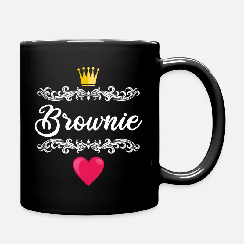 Brownie Blondie Haarfarbe Haare Geschenkidee - Tasse einfarbig - Schwarz